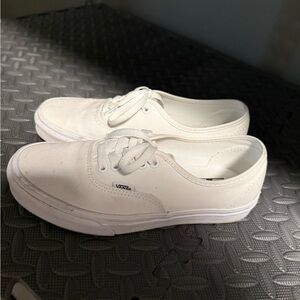 Vans Classic White Lace-Up Sneakers